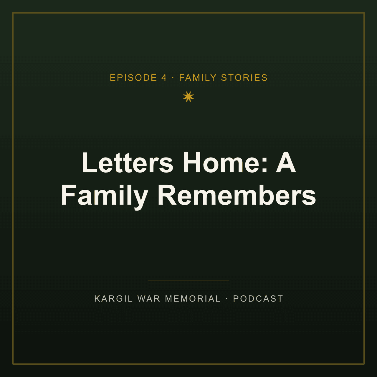 Episode artwork for the podcast "Letters Home: A Family Remembers"